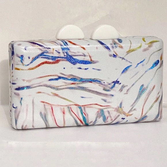 Sondra Roberts Paint Splash Clutch - Picture 1 of 8